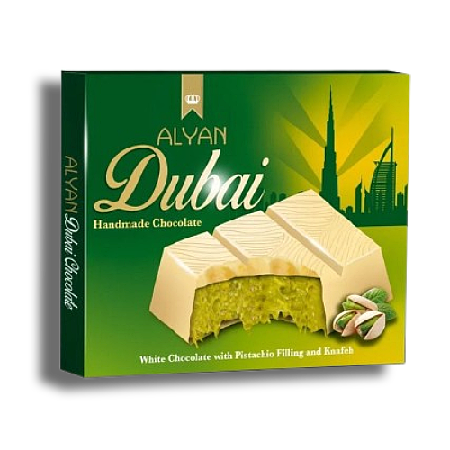 Alyan Handgemachte Dubai Weiße-Schokolade 100g